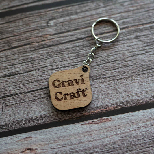 QR-Code Business Tag Holz | Pure Wood Edition | Modell: Edge | Handgewachst & Graviert