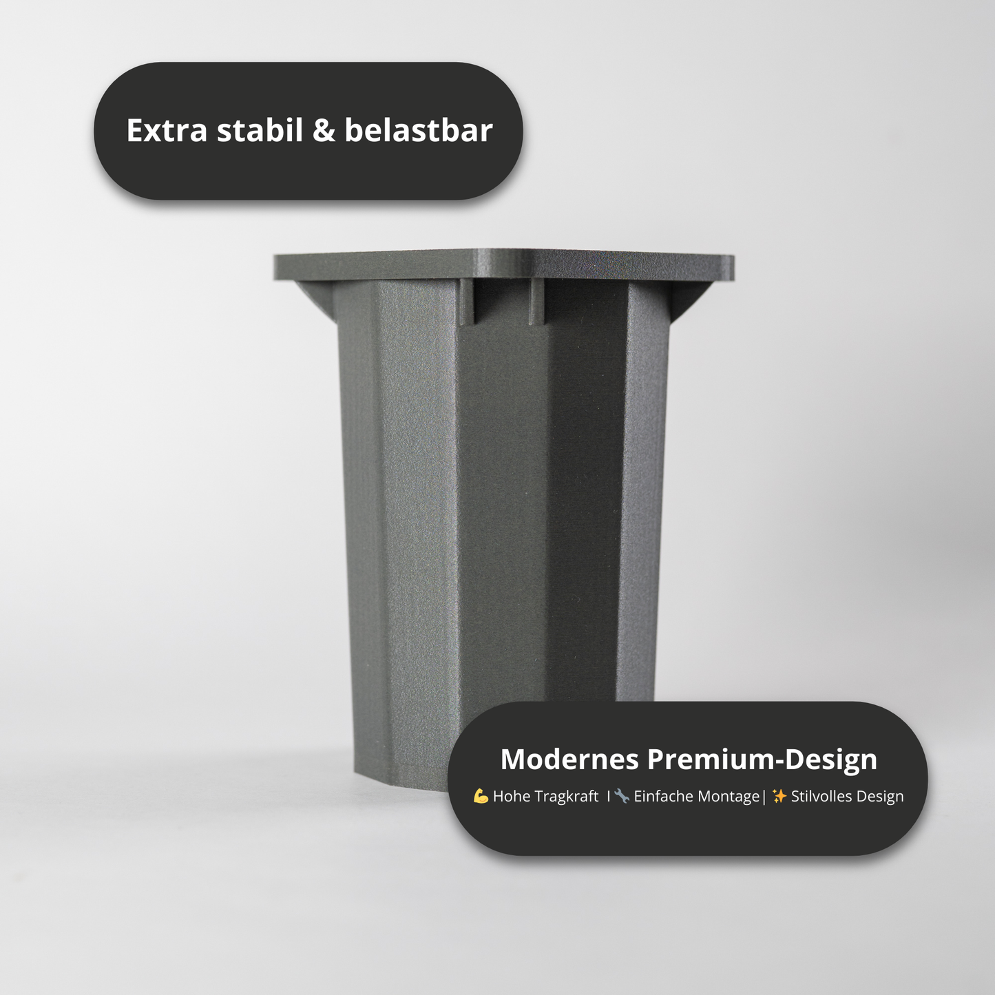 GraviLegs Möbelfüße – 3D-gedruckte Möbelbeine | Slim, Classic & Premium | Modernes Design & Stabilität