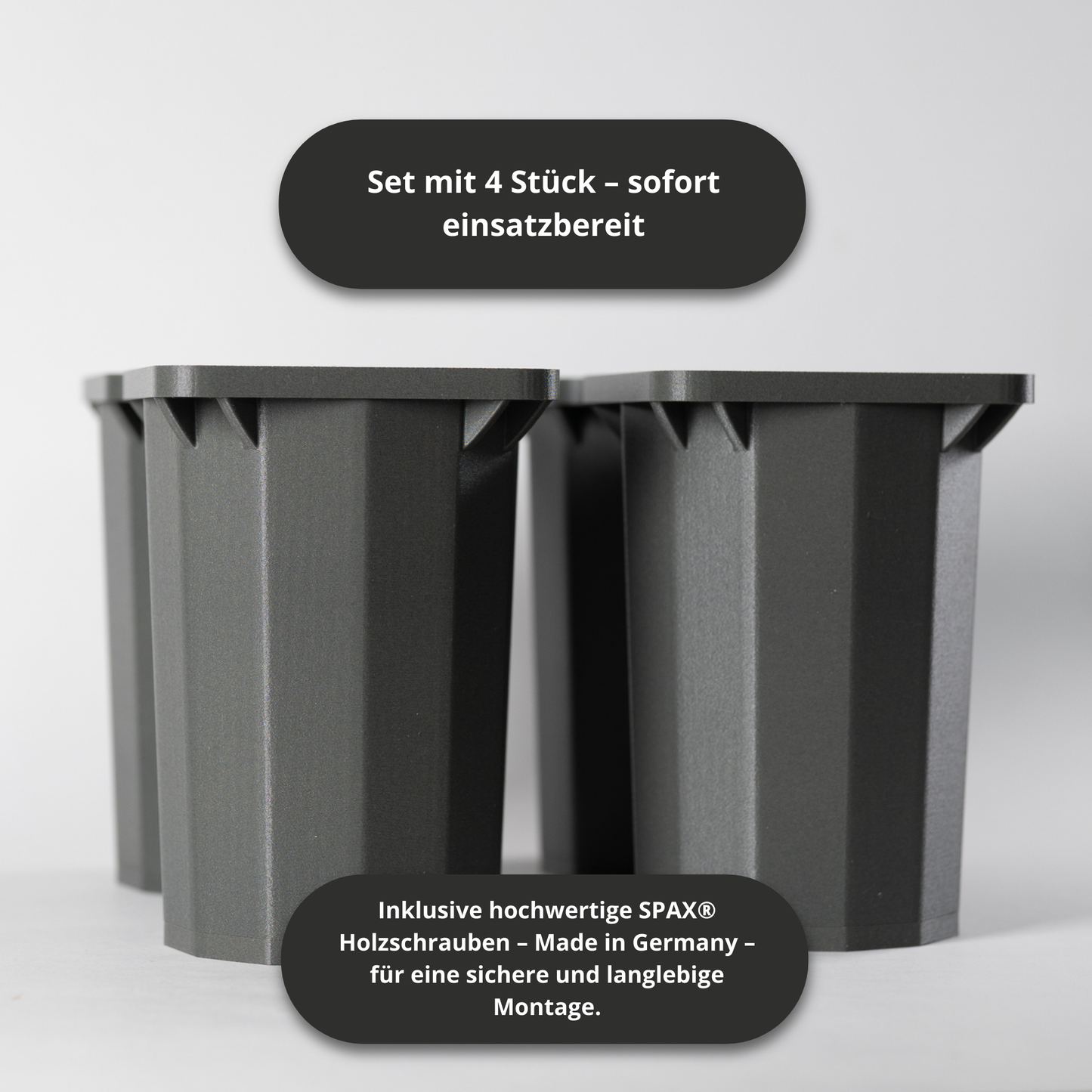 GraviLegs Möbelfüße – 3D-gedruckte Möbelbeine | Slim, Classic & Premium | Modernes Design & Stabilität