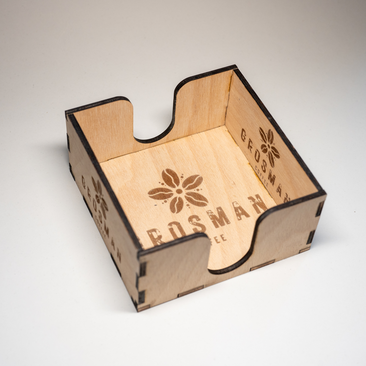 GraviCraft Schieferuntersetzer mit Gravur & Holzbox – 6er Set personalisiert | Geschenkidee für Hochzeit, Büro & Zuhause