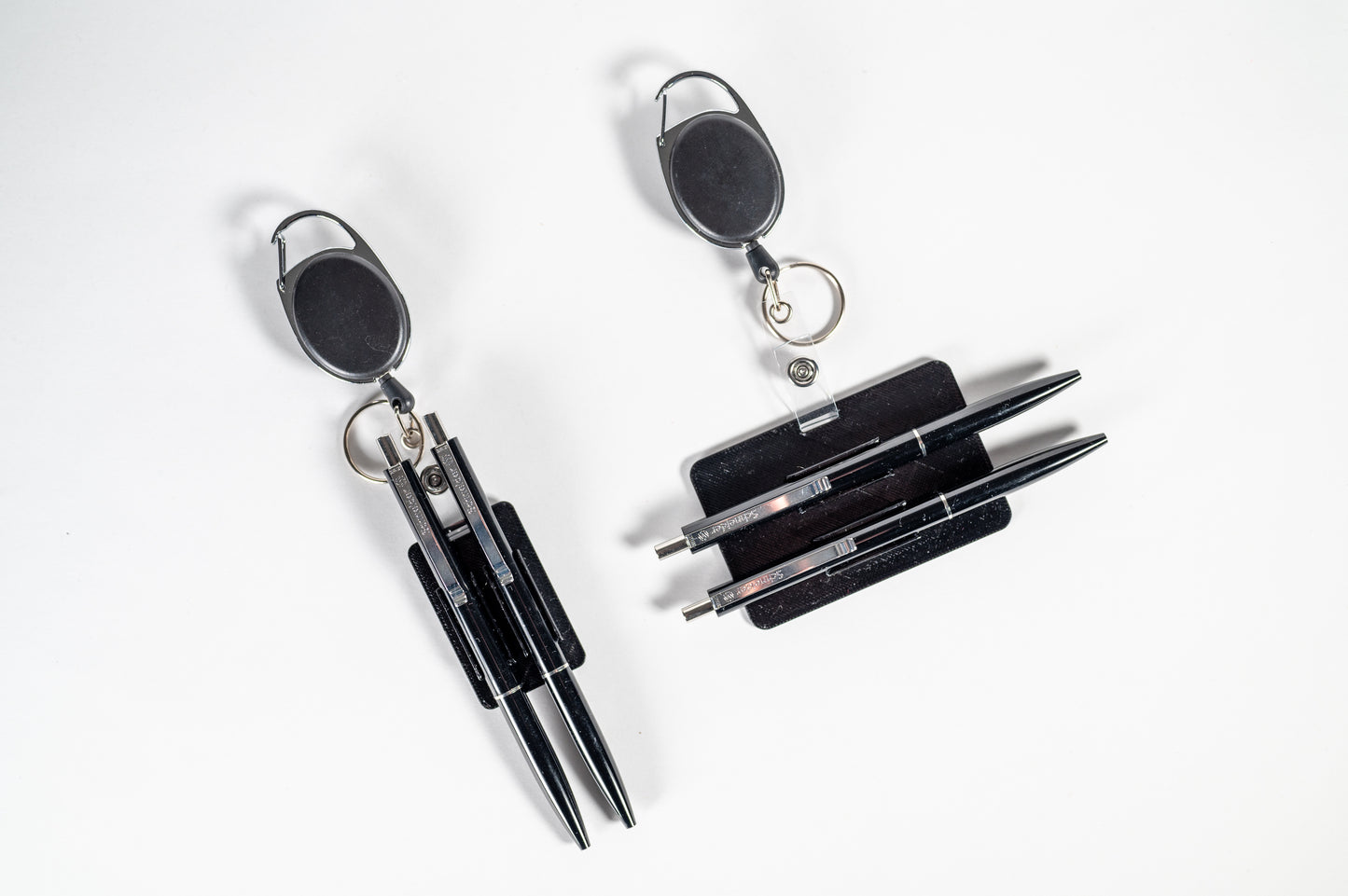 🖊️ Practical pen holder with key ring &amp; Schneider pen | Extendable holder | In 6 colors &amp; 2 sizes | Office, teacher &amp; craftsman