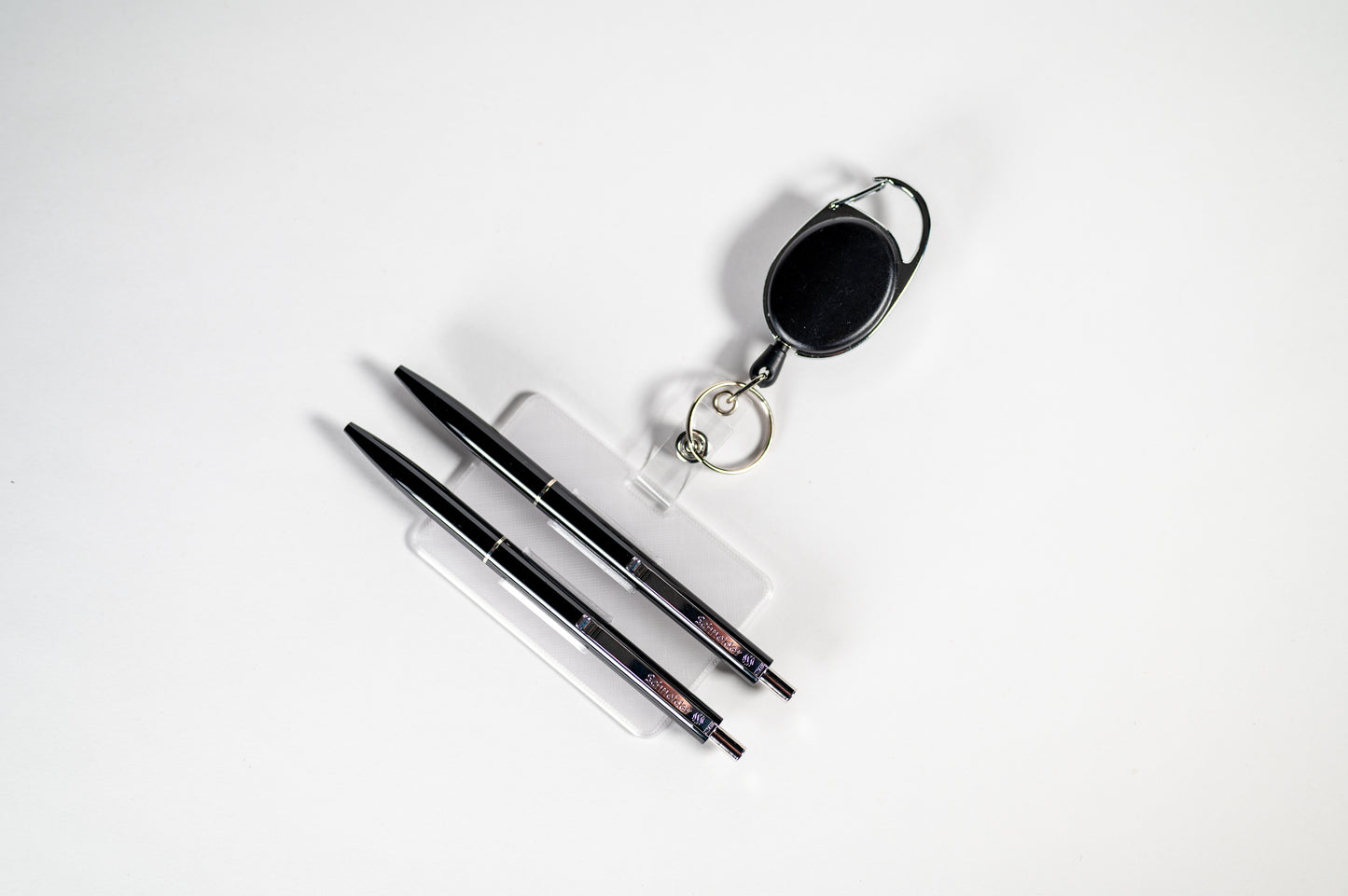 🖊️ Practical pen holder with key ring &amp; Schneider pen | Extendable holder | In 6 colors &amp; 2 sizes | Office, teacher &amp; craftsman