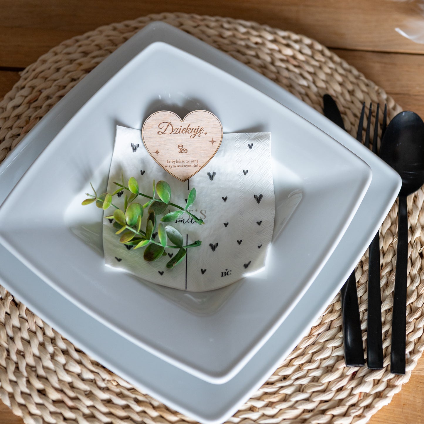 💝 Personalized wooden magnet with engraving – guest gift for communion, baptism or confirmation | Heart, circle, rectangle, butterfly | Thank you gift