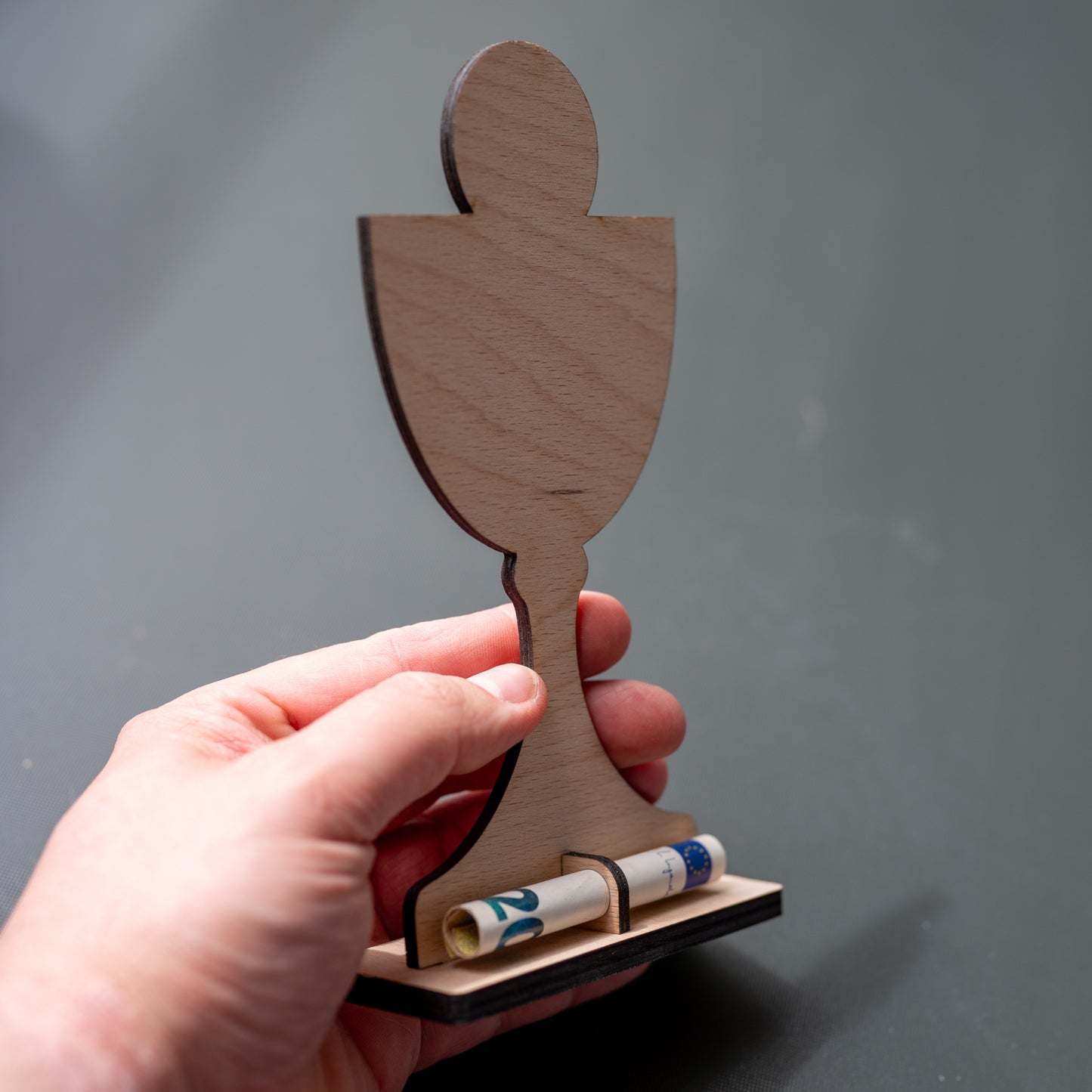 ✨ Personalisiertes Kommunion Geschenk aus Holz | Kelch mit Name & Datum | Tischdeko & Erinnerung Kommunionkind | GraviCraft Handmade