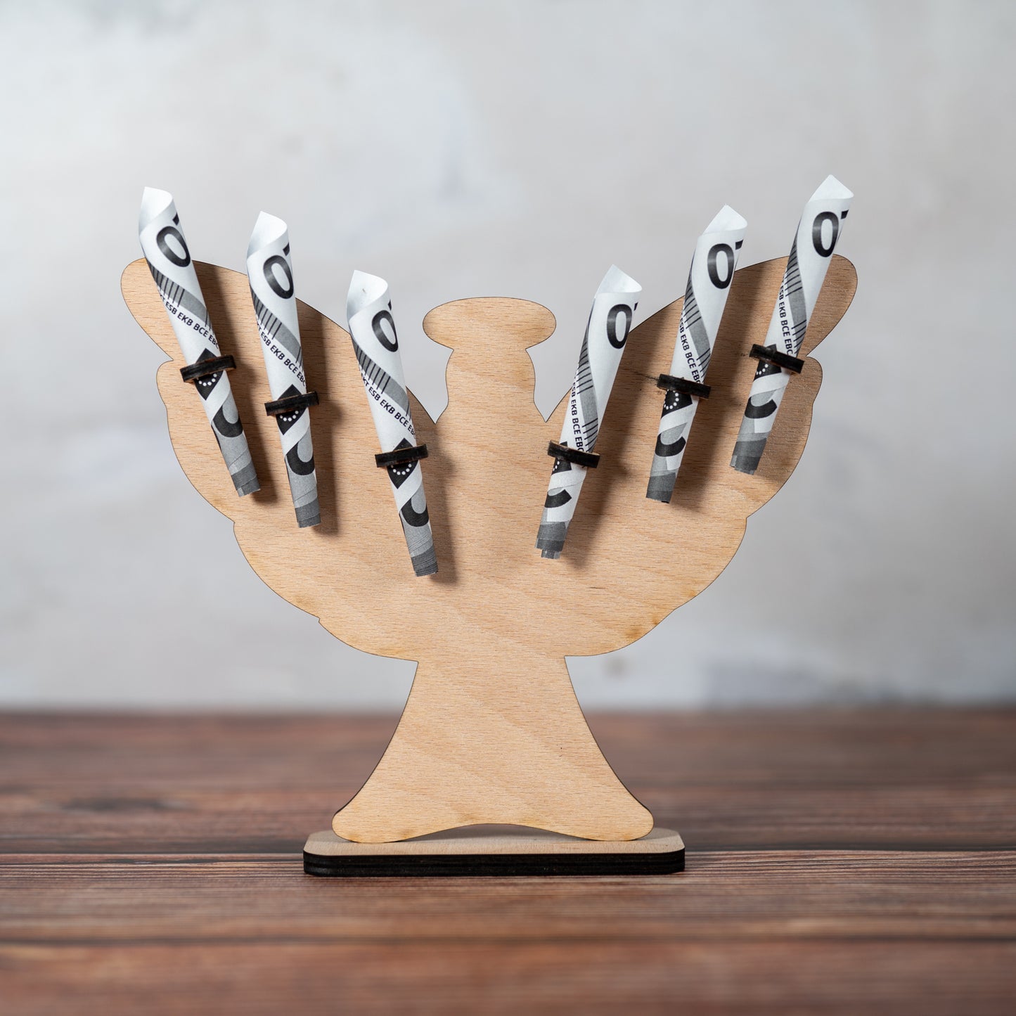 🕊️ Personalized Wooden Angel with Engraving – Gift for Communion, Baptism or Confirmation | Money Gift &amp; Personal Message | Handmade from Wood