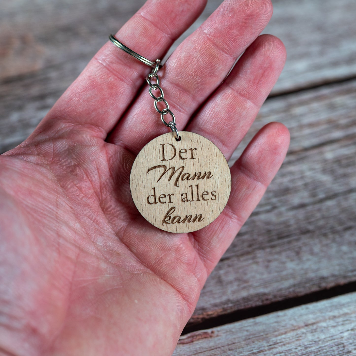 🔑 Personalisierter Holz Schlüsselanhänger mit Gravur – Geschenk für Mama, Lehrerin, Freundin, Oma | Dankeschön & Mitbringsel