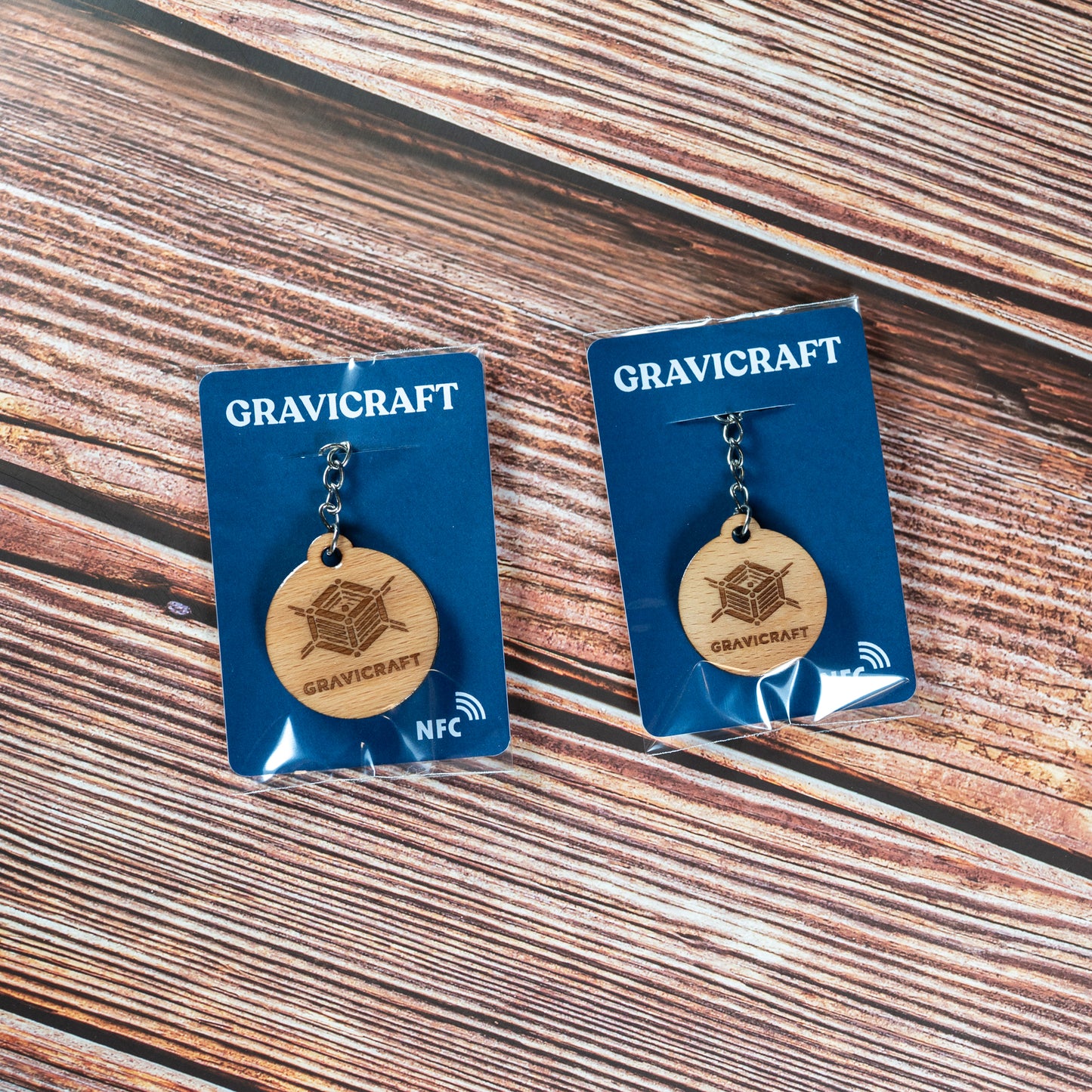 Personalisierter Holz Schlüsselanhänger mit Gravur & NFC-Chip – Digitale Visitenkarte mit QR-Code | Handmade Geschenk