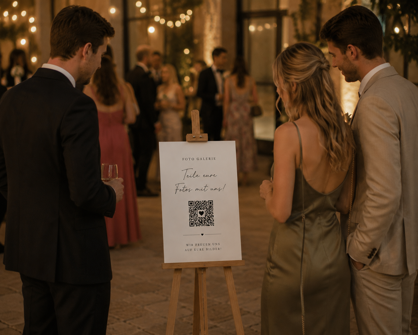 Premium Hochzeitsdeko Bundle Personalisiert | Willkommen Schild, Sitzplan, QR Galerie, Candy Bar & Tischnummern | Hochzeit Set Modern