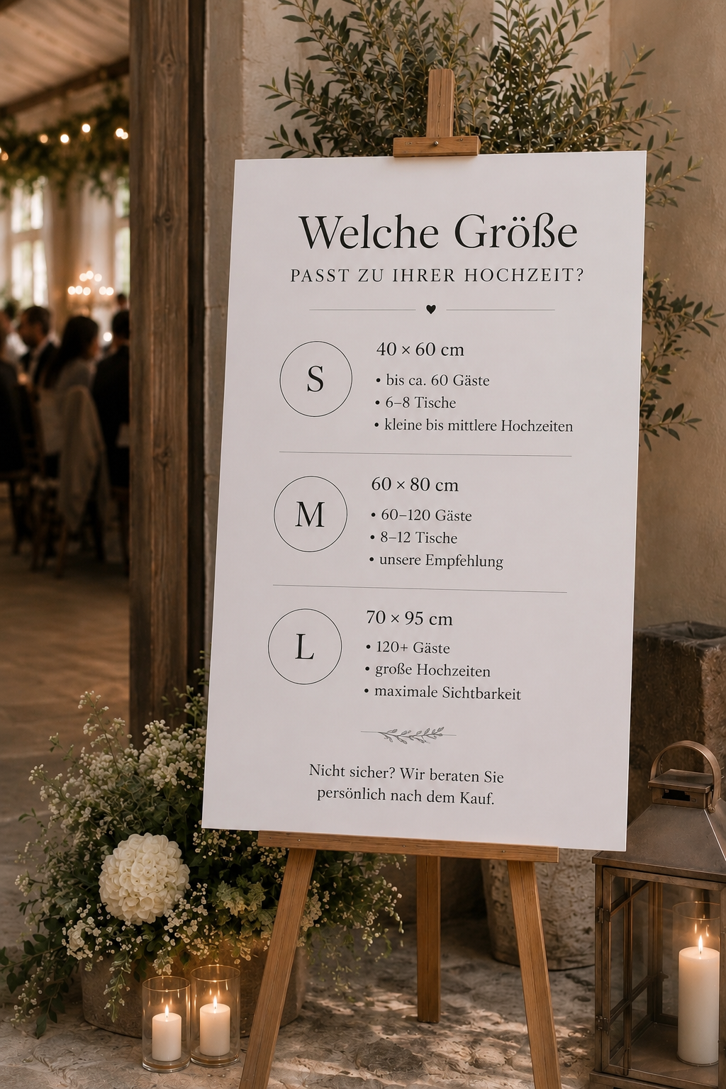 Premium Hochzeitsdeko Bundle Personalisiert | Willkommen Schild, Sitzplan, QR Galerie, Candy Bar & Tischnummern | Hochzeit Set Modern