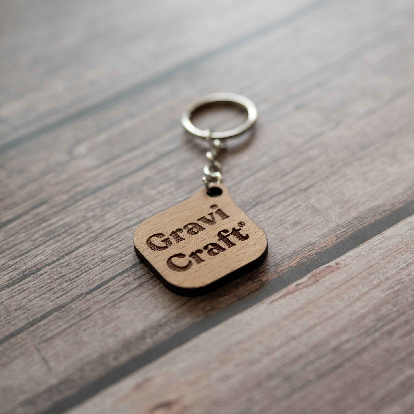 QR-Code Business Tag Holz | Pure Wood Edition | Modell: Edge | Handgewachst & Graviert