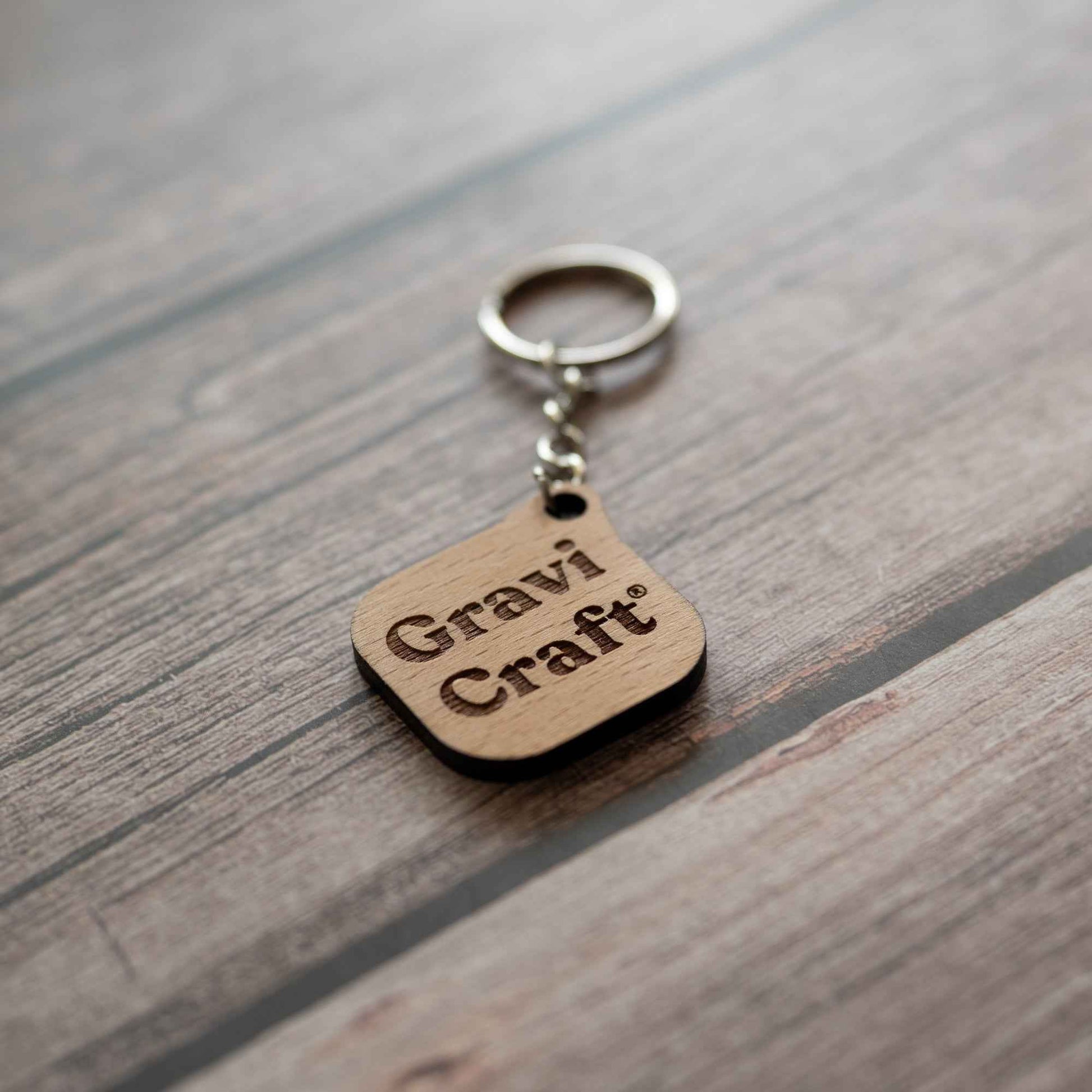 QR-Code Business Tag Holz | Pure Wood Edition | Modell: Edge | Handgewachst & Graviert