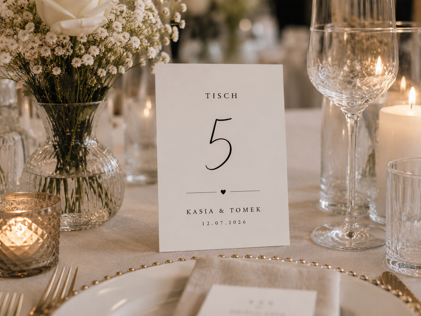 Personalisierte Tischnummer Hochzeit | Moderne Tischschilder Hochzeit | Minimalistische Wedding Table Numbers