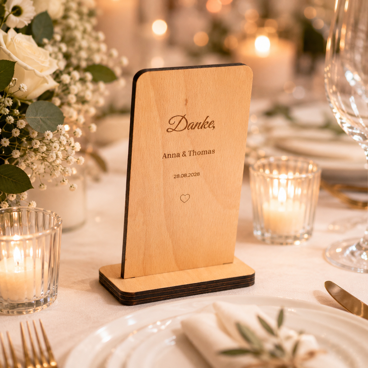 Modernes personalisiertes QR-Code Hochzeitsschild aus Holz. Gäste teilen Fotos und Videos direkt per Smartphone. Ideal für Hochzeiten und besondere Erinnerungen.